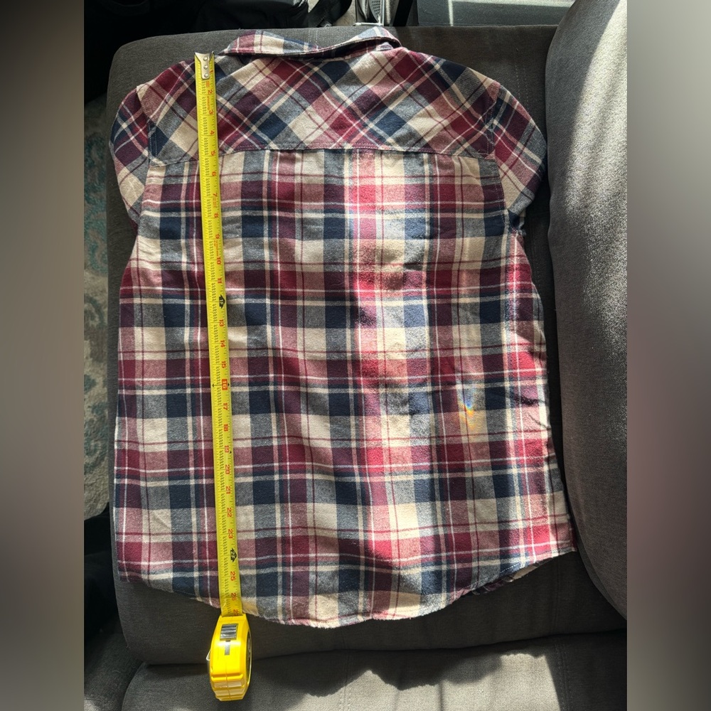 Women’s Small Buttom Up Flannel W/ Removable Hood - Picture 9 of 10
